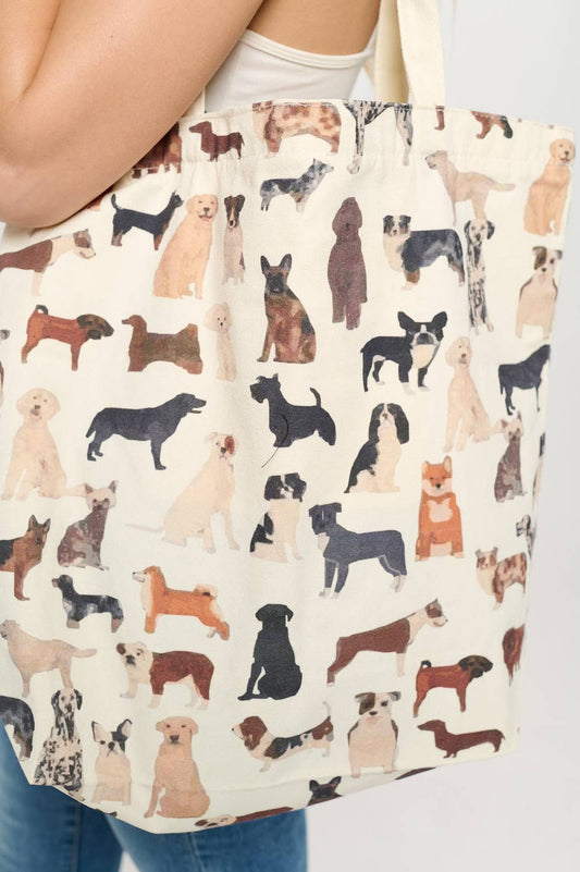 PUPPY PALS PRINT TOTE BAG