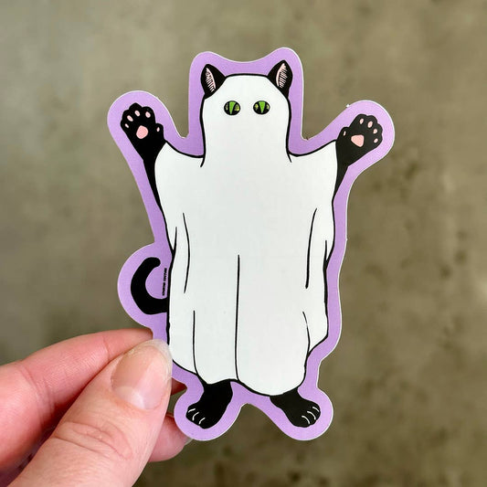 Ghost Kitty Sticker