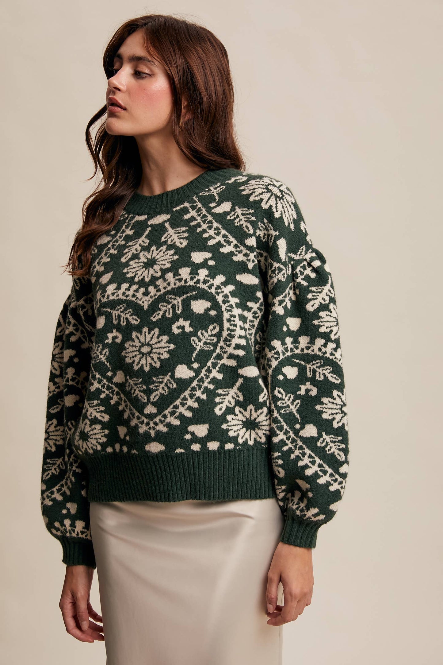Jacquard Knit Sweater