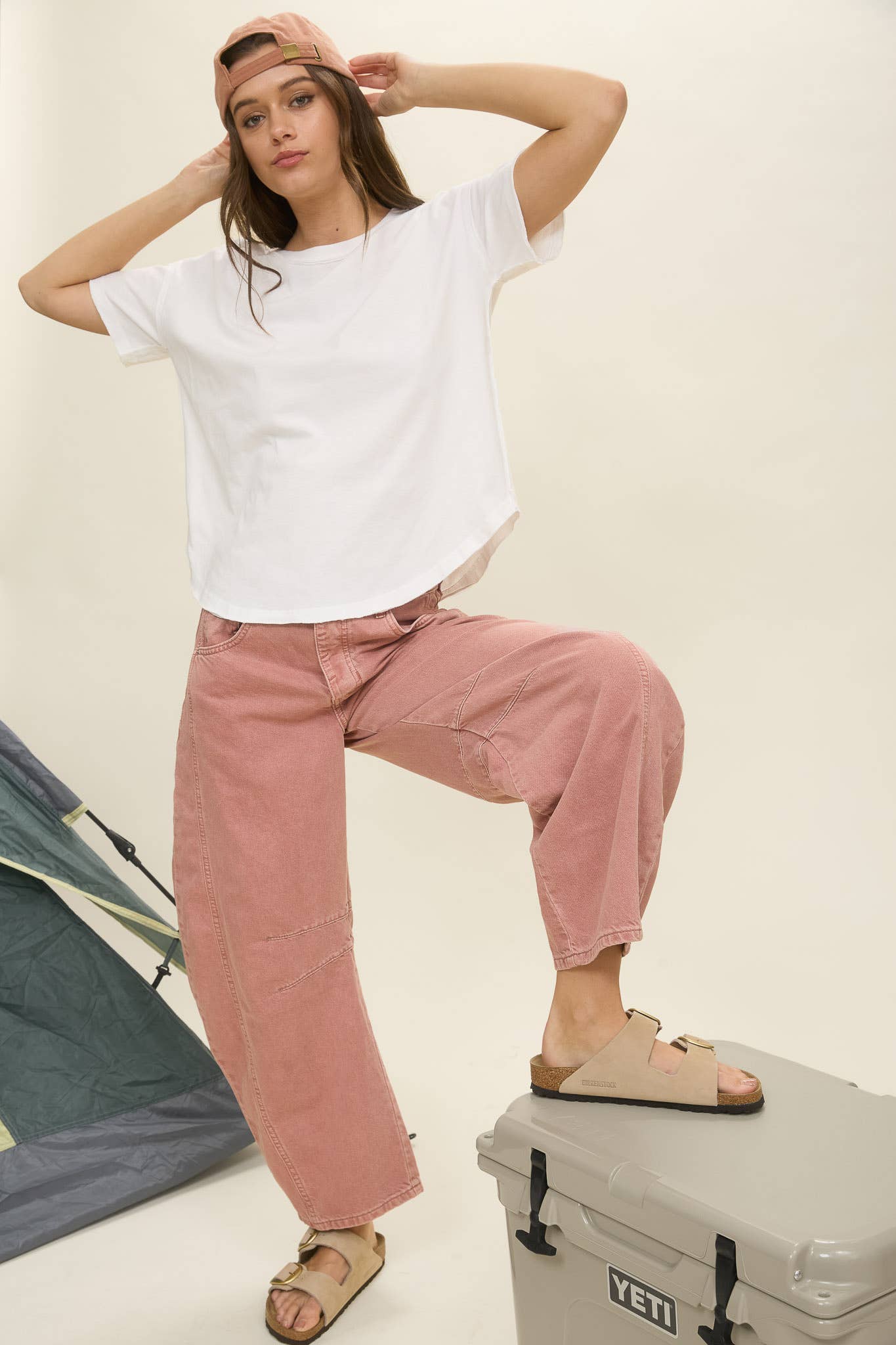 EXPOSED SEAM RAW EDGE SHORT SLEEVE TEE