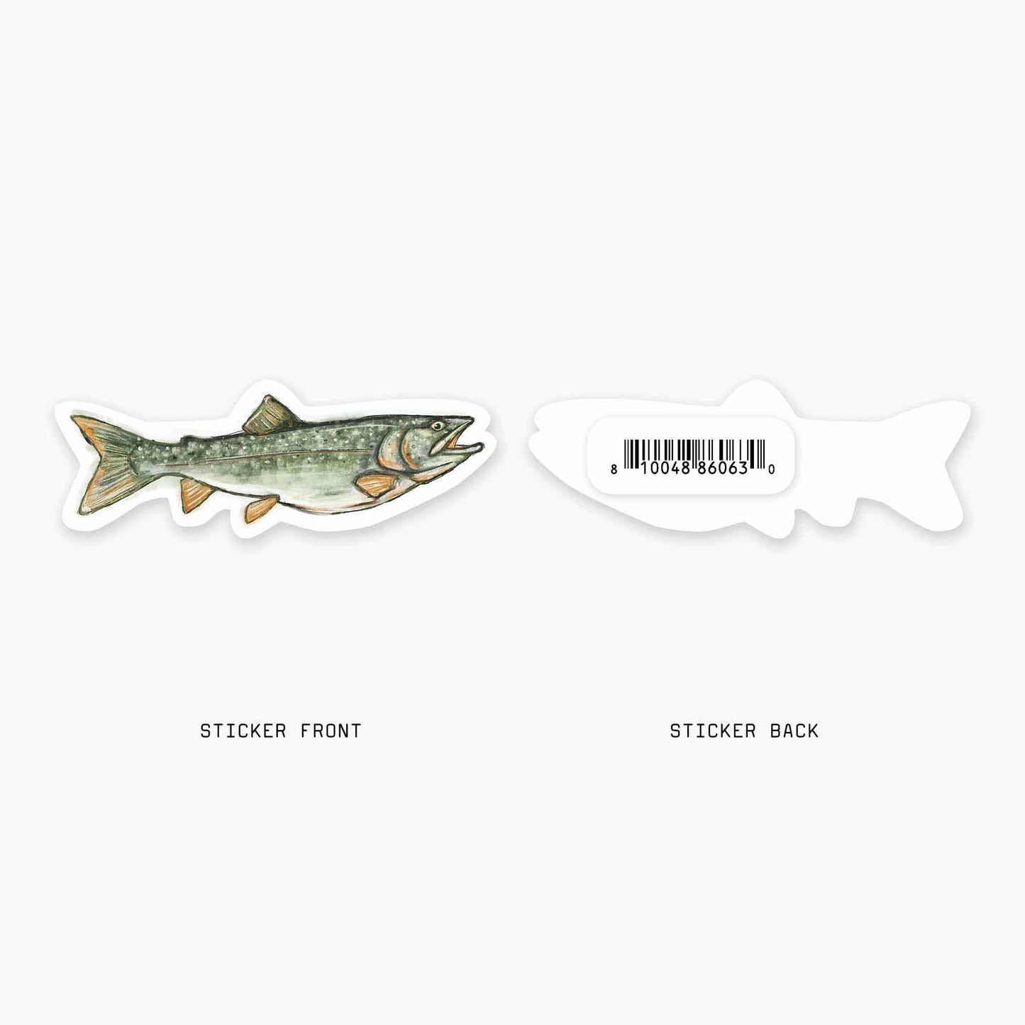 Lake Trout - 3" Art Sticker