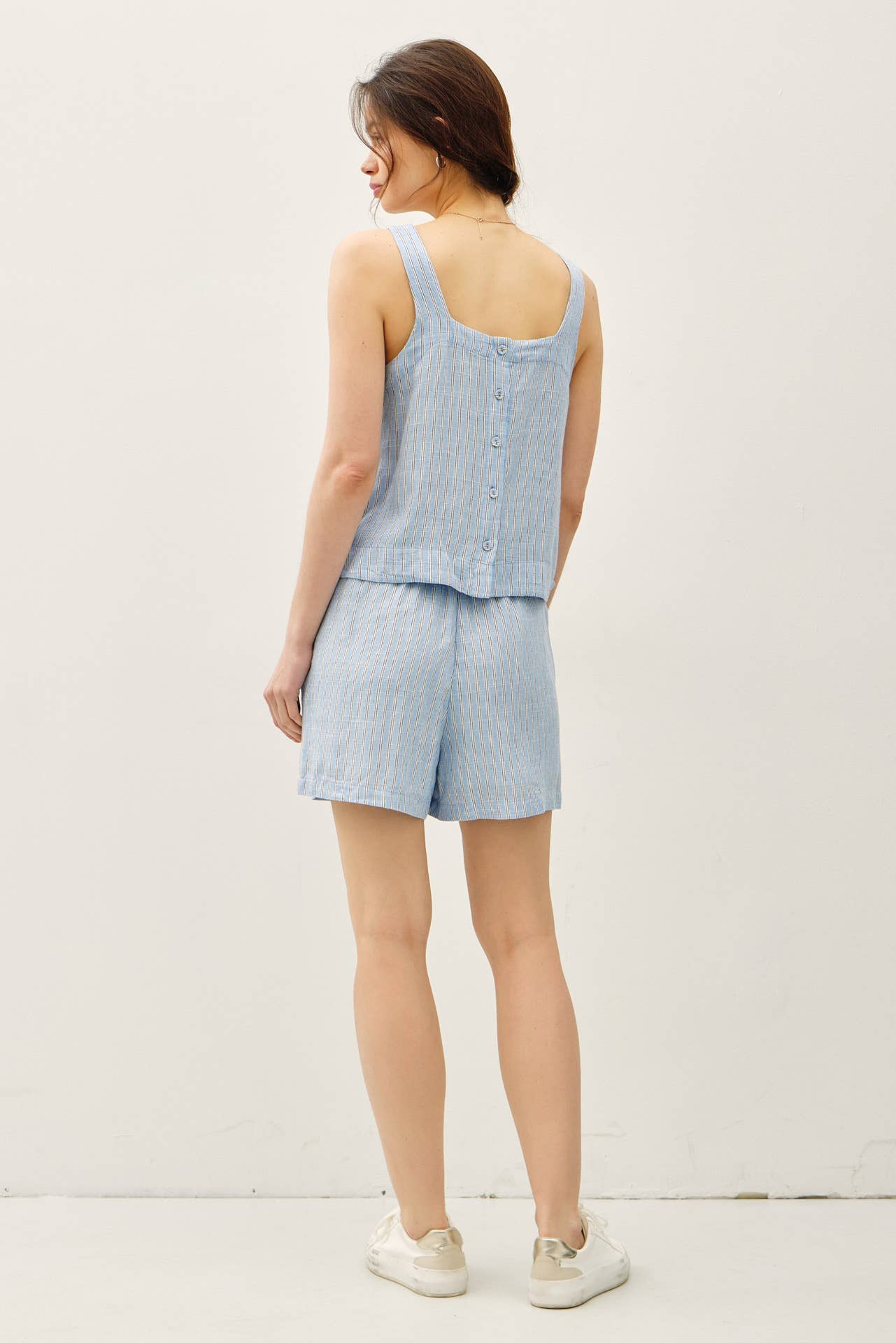 STRIPED BOXY CROPPED TANK