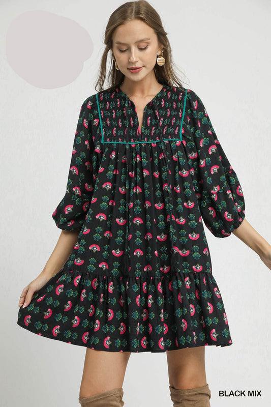 Floral Boho Mini Dress