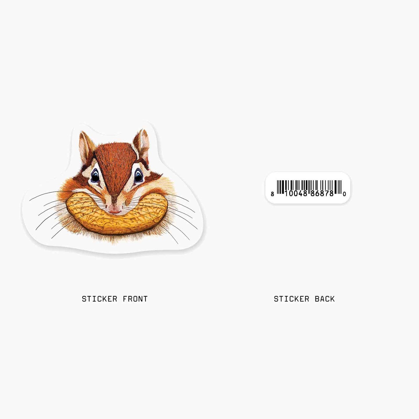 Chipmunk - 3" Art Sticker