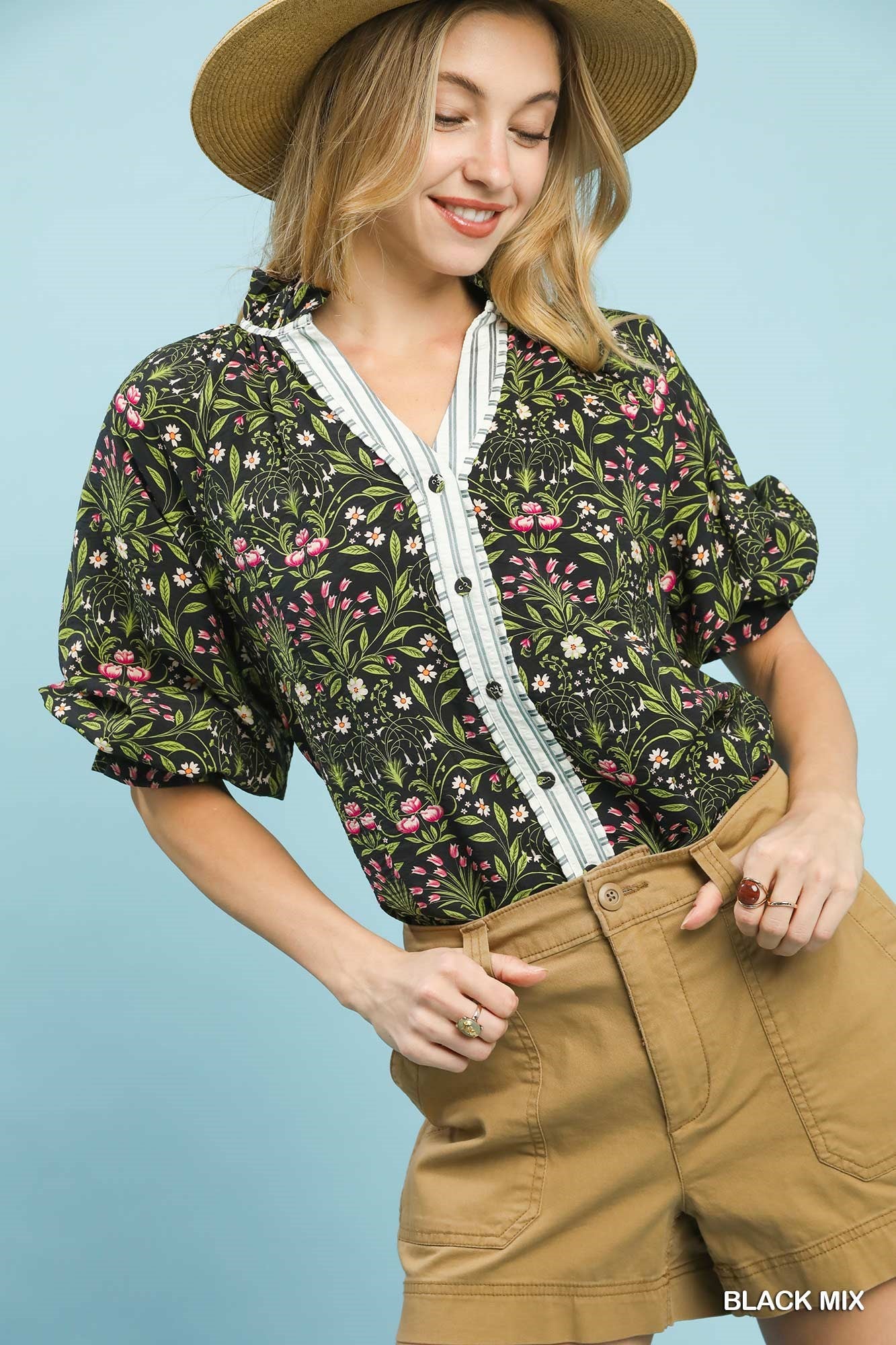 Botanical Print Blouse