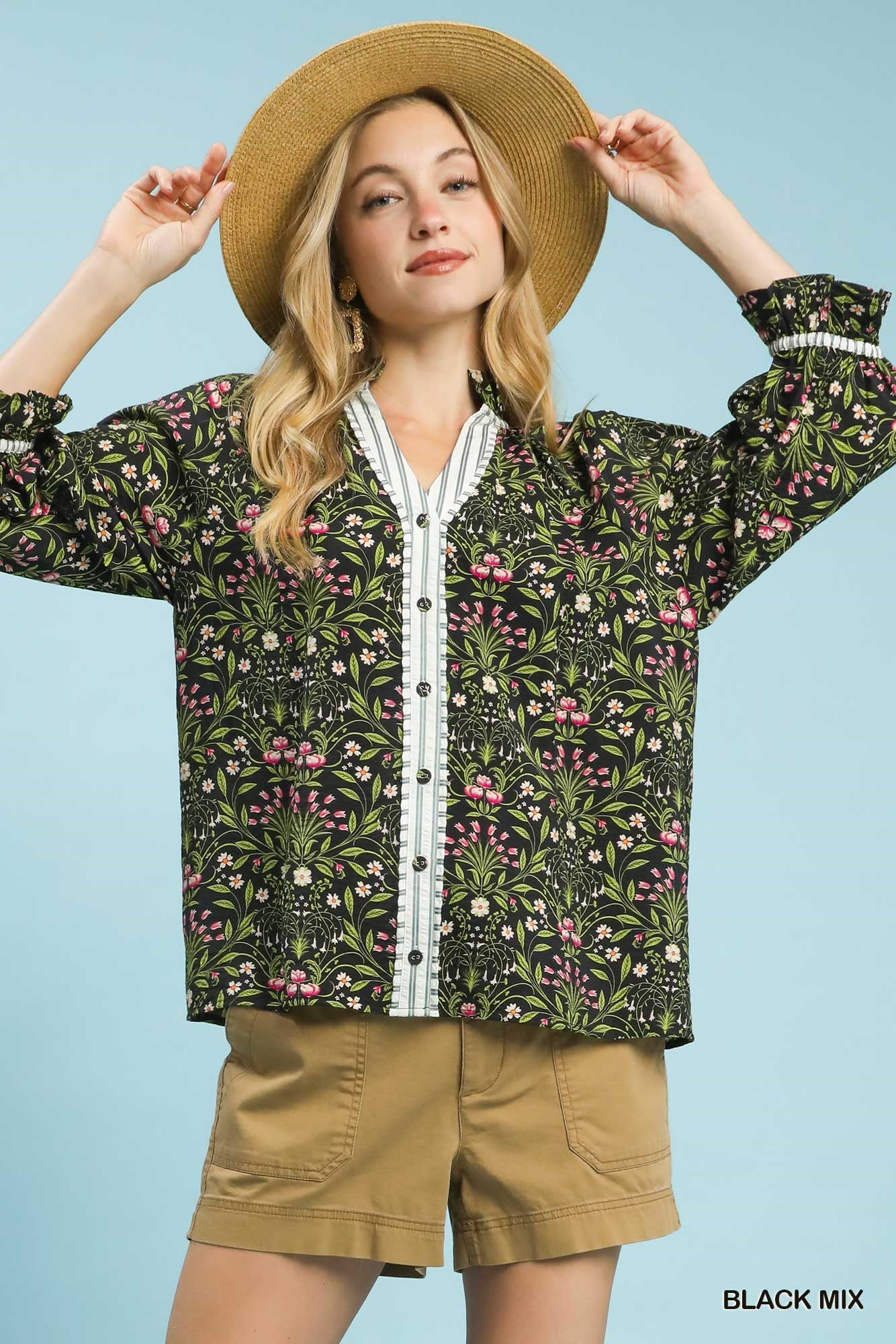 Botanical Print Blouse
