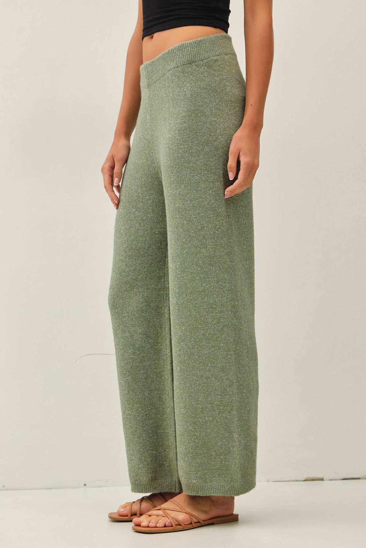 ULTRA COZY WIDE LEG SWEATER PANTS