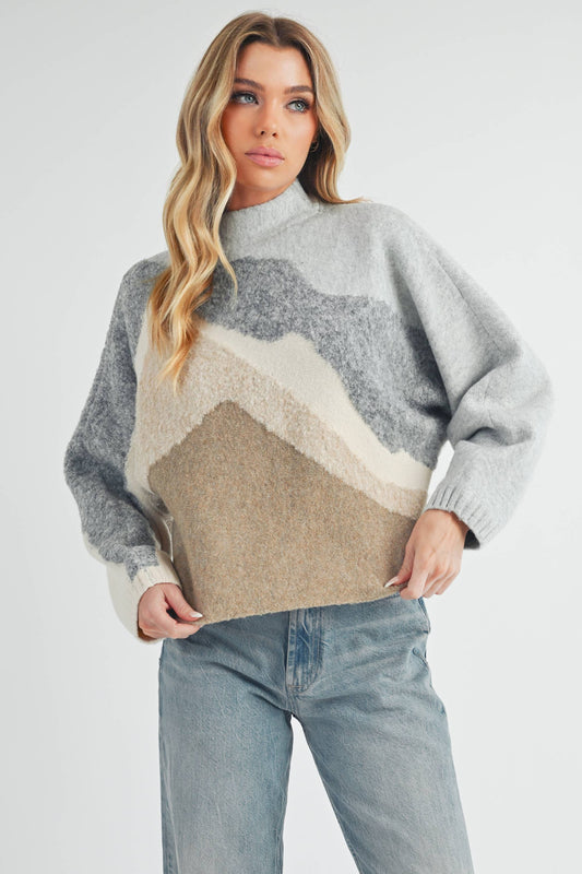 Textured Dolman Sleeve Sweater