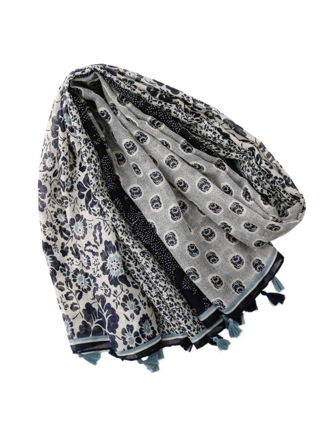 Boho Patchwork Wrap Scarf