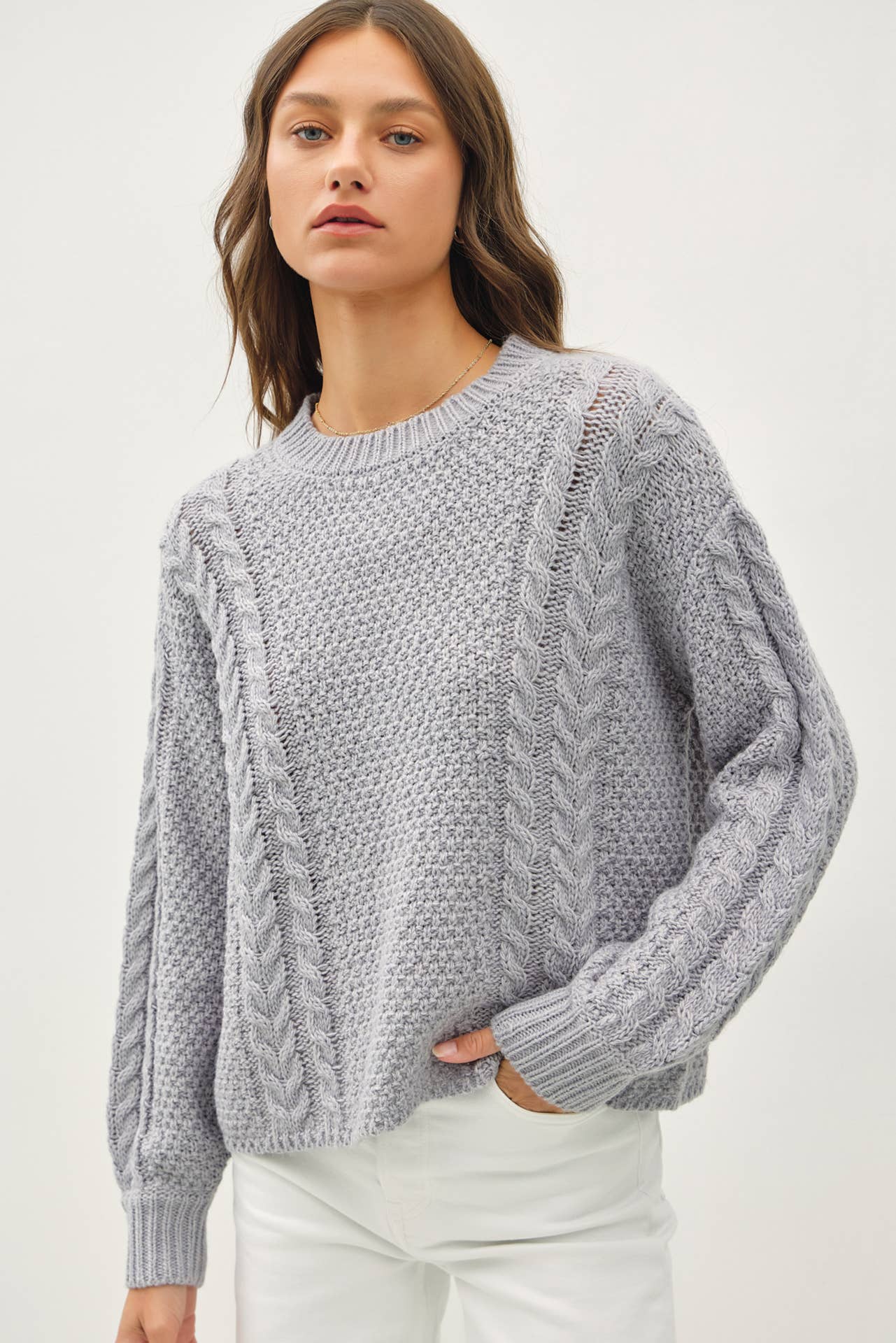 Chunky Cable Knit Sweater