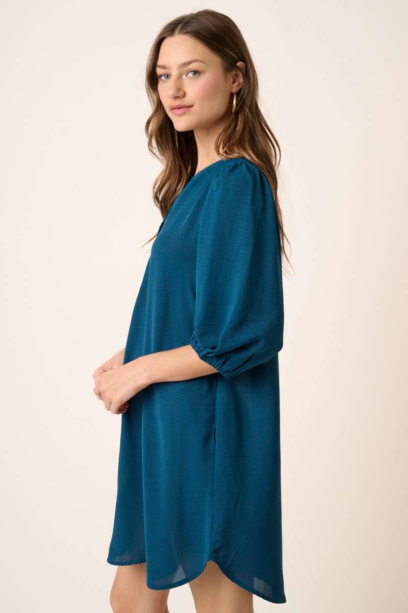3/4 Sleeve Shift Dress