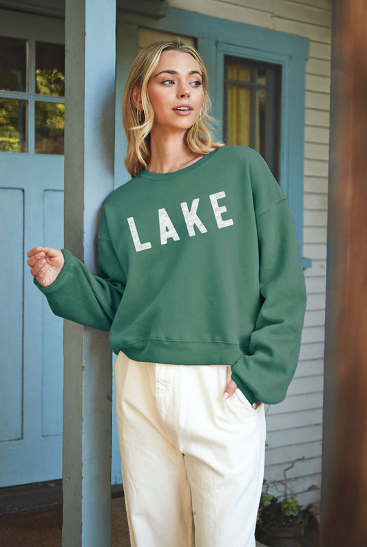 LAKE Mid-length Graphic Sweatshirt