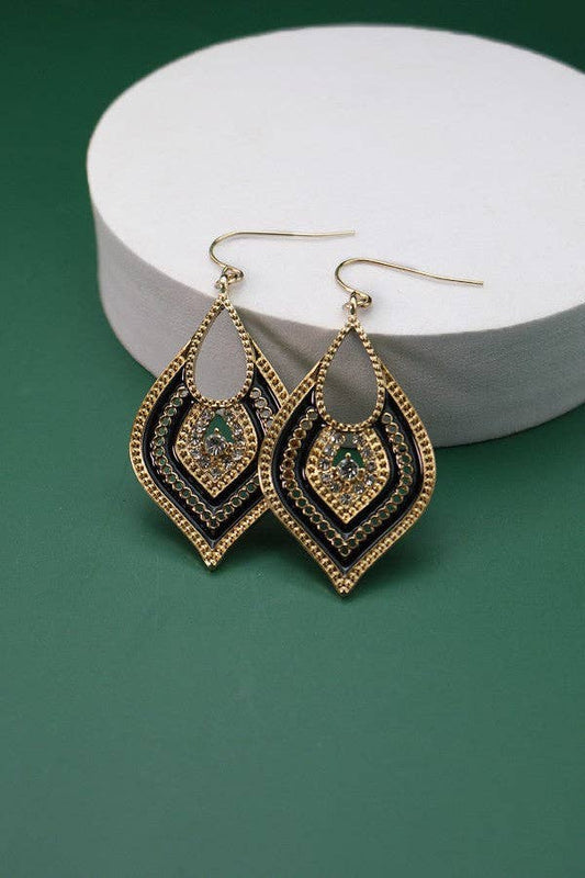 BOHEMIA TEARDROP EPOXY EARRINGS