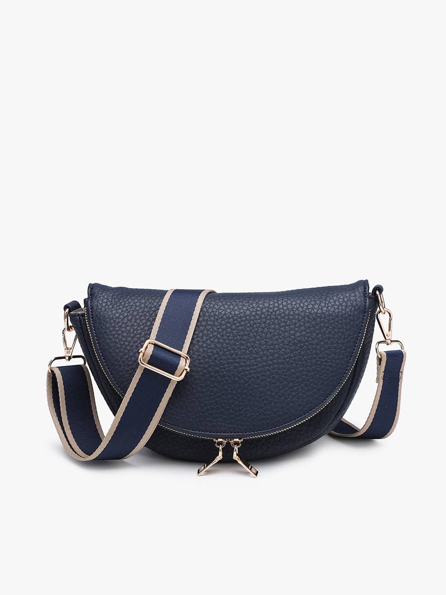 Alessandra Foldover Crescent Crossbody