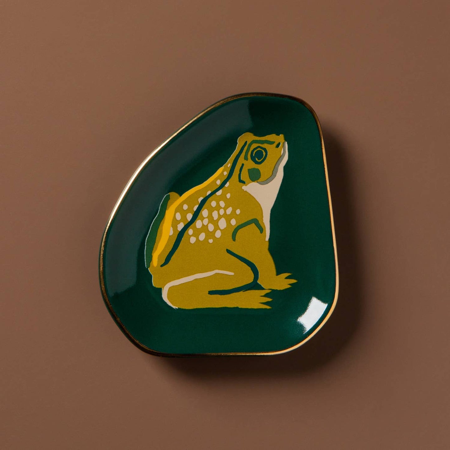 Frog Shaped Ceramic Trinket Tray