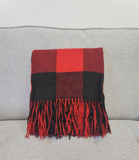 Classic Buffalo Plaid Decorative Throw Blanket