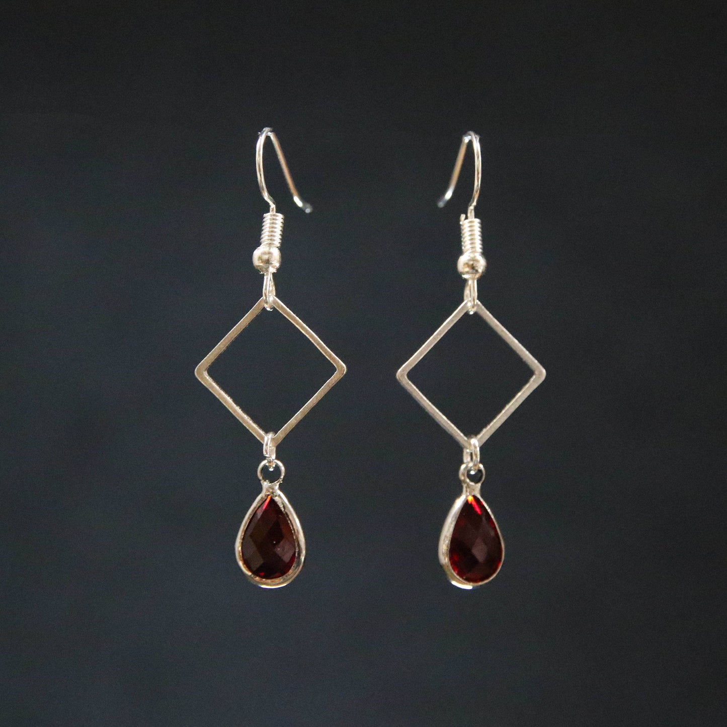 Square Teardrop Earrings