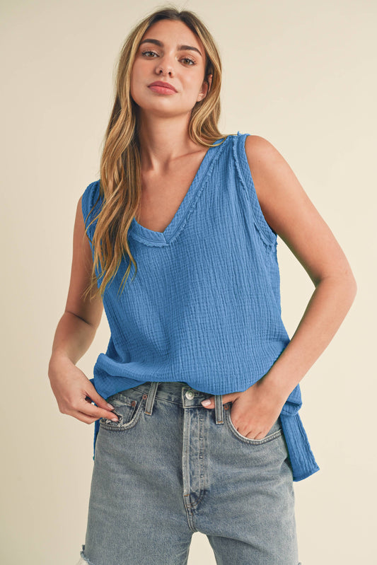 Nasia Cotton Gauze Tank