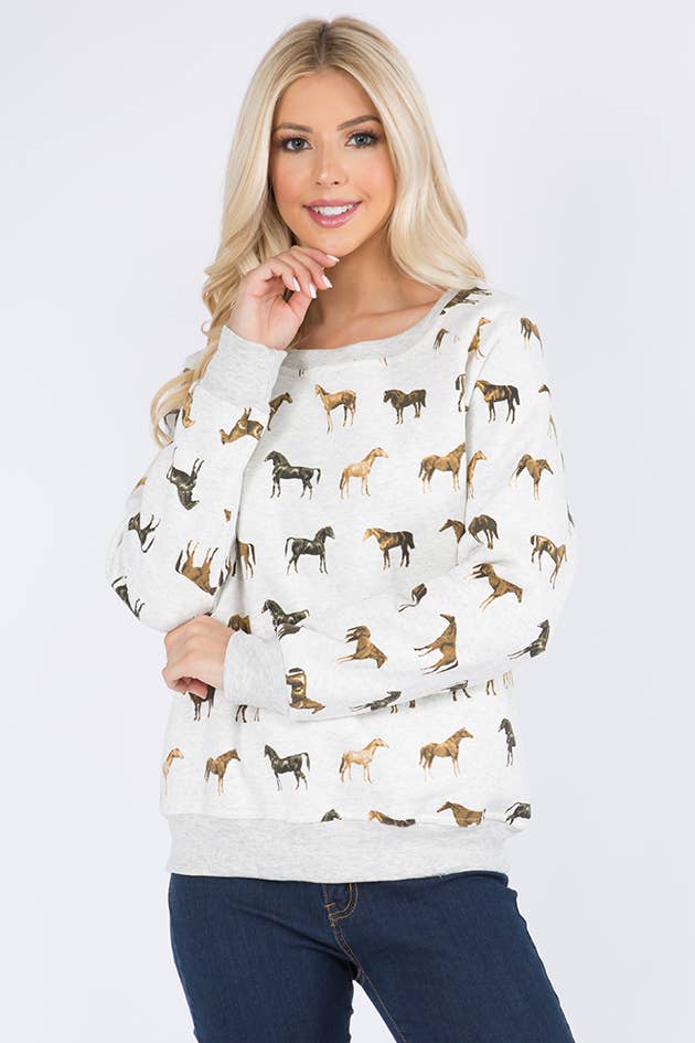 MULTI HORSE SWEASTHIRT