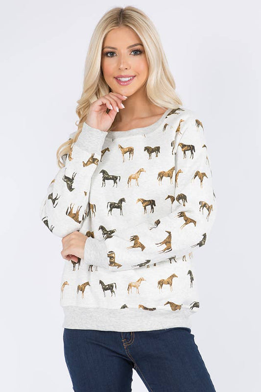 MULTI HORSE SWEASTHIRT