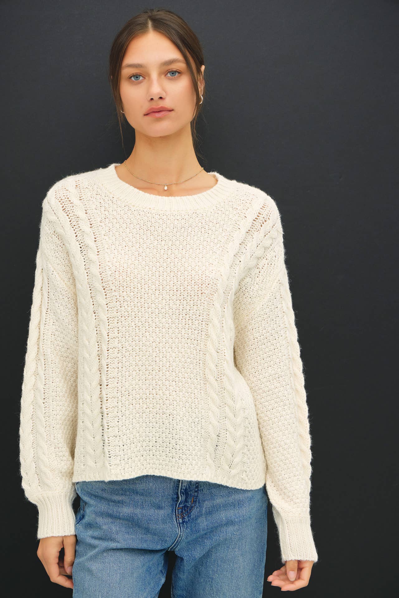 Chunky Cable Knit Sweater