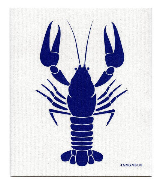 Swedish Dishcloth - Crayfish - Blue