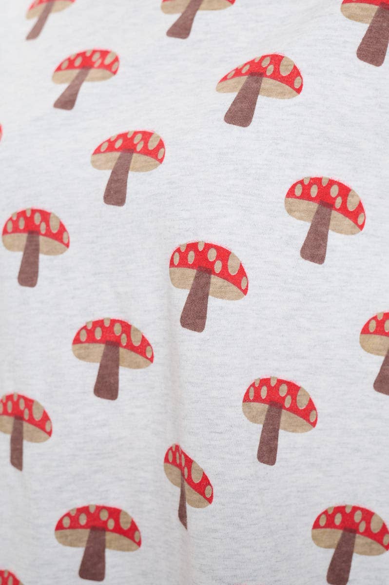 MUSHROOM PRINT T-SHIRT