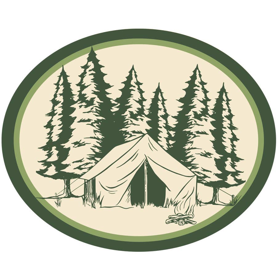 Camping Sticker