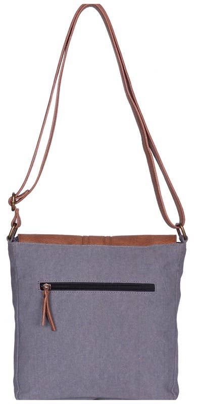 Alisa Up-Cycled Canvas and Durrie crossbody