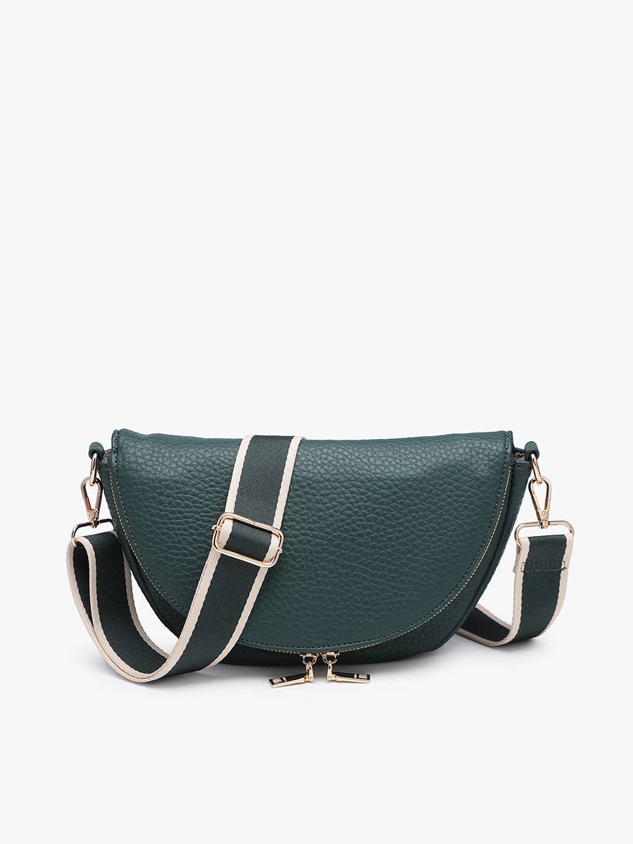 Alessandra Foldover Crescent Crossbody