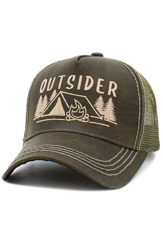 OUTSIDER Mesh Back Vintage Baseball Cap