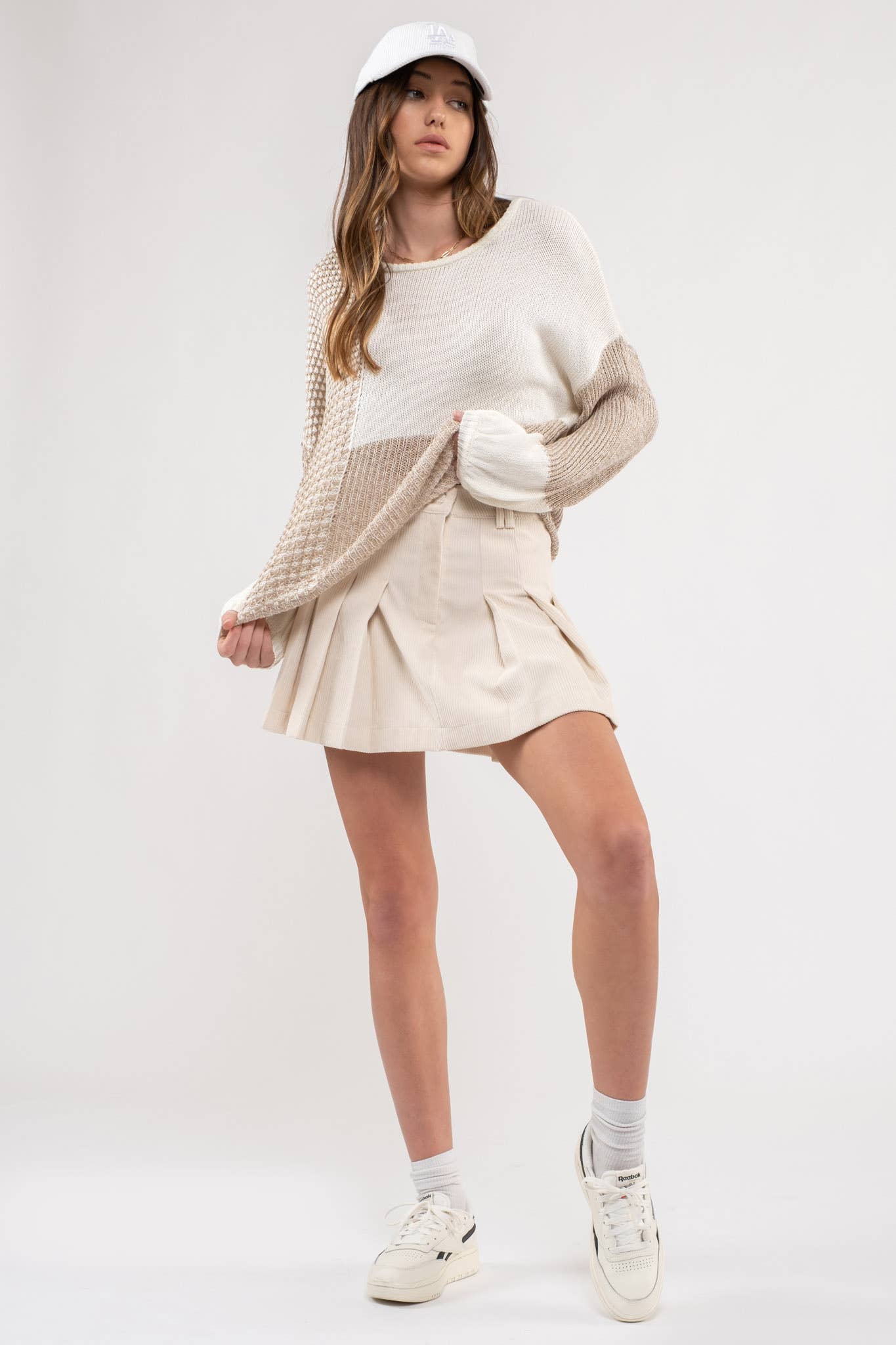 Slouchy Colorblock Sweater