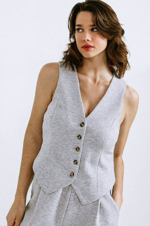 Ponti Knit Vest