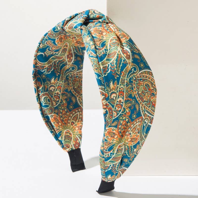 FLORAL PAISLEY PATTERN VINTAGE HAIR BAND