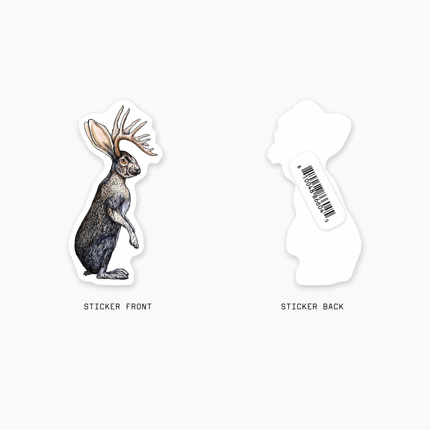 Jackalope - 3" Art Sticker