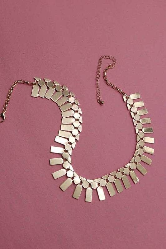 GEOMETRIC FRINGE NECKLACE