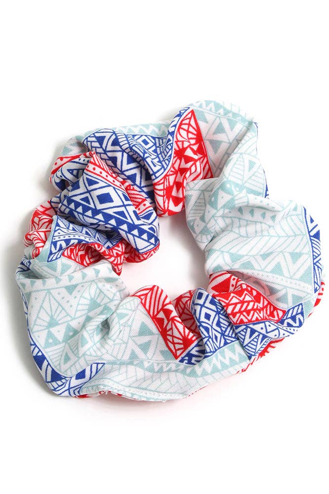 AZTEC Print Hair Scrunchie