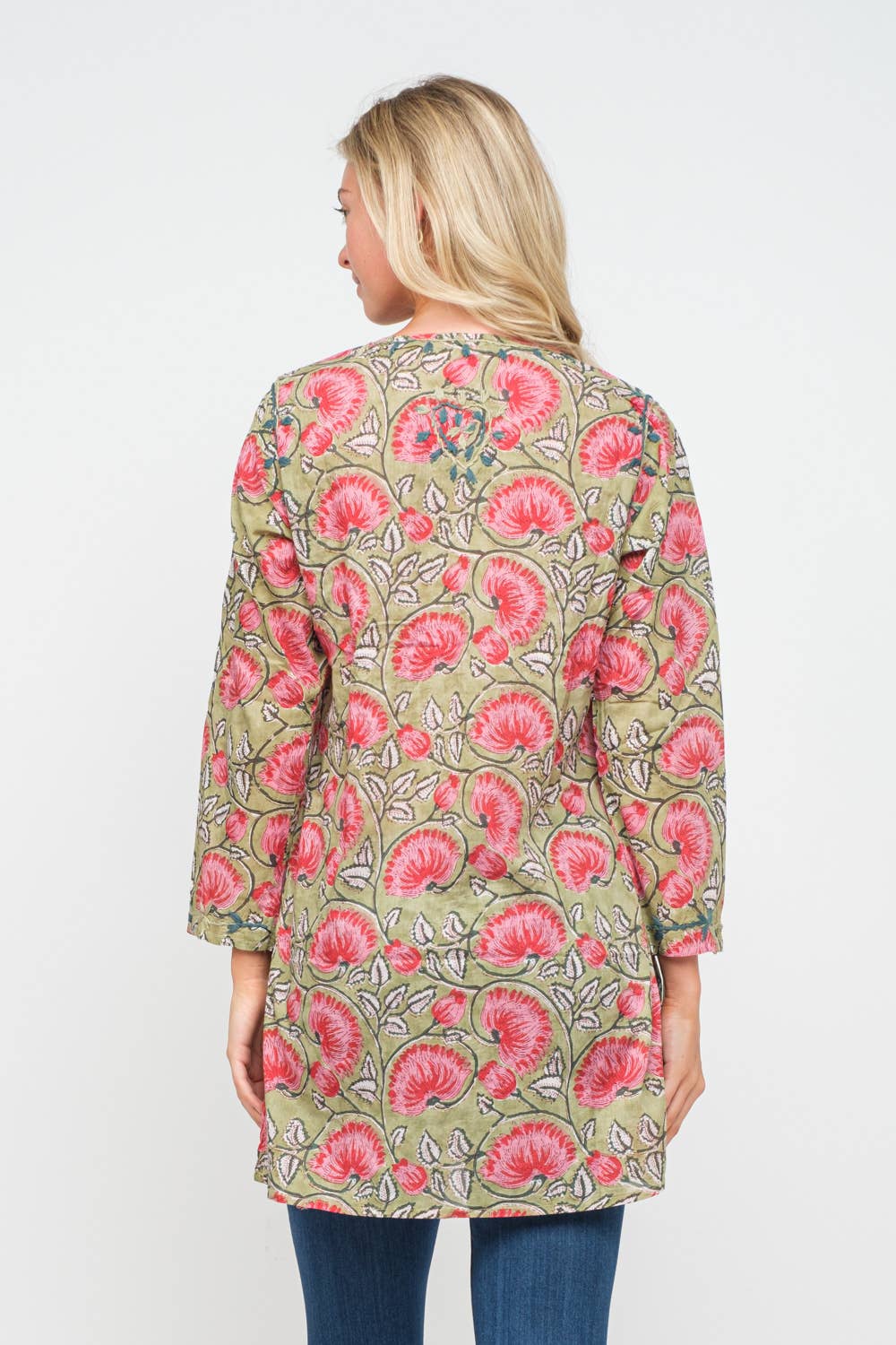 Caliana Printed Embroidered Tunic