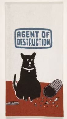 Agent of Destruction Dish Towel