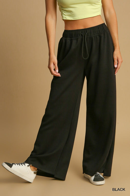 Luxe Knit Wide Leg Sweatpants