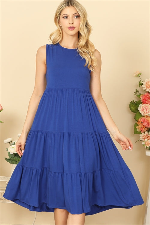 Sleeveless Tiered Dress