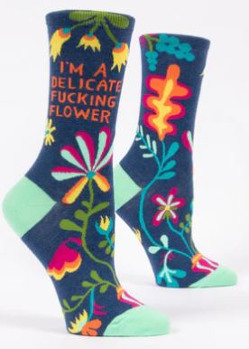 Delicate Flower Crew Socks