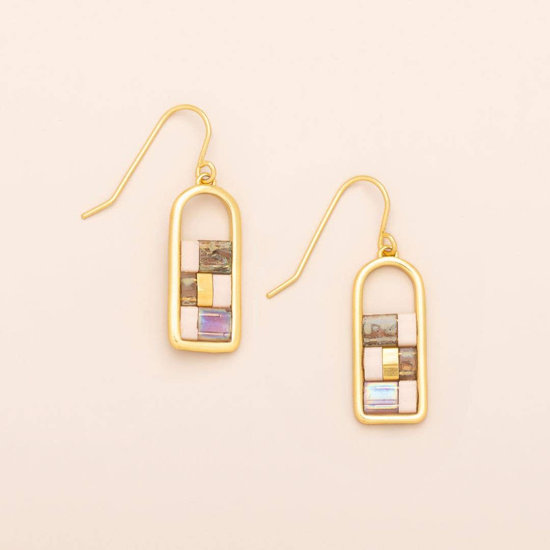 Good Karma Miyuki Frame Earring