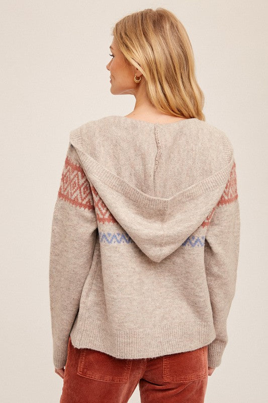 Faire Isle Hoodie Sweater