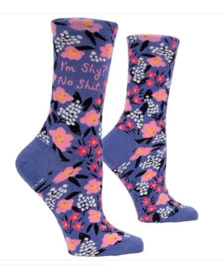 I'm Shy? No Sh*t Crew Socks