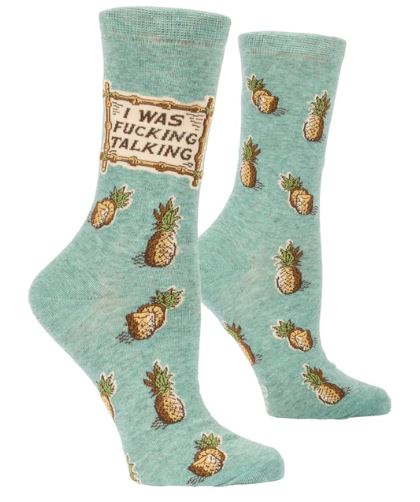 I Was F'ing Talking Crew Socks