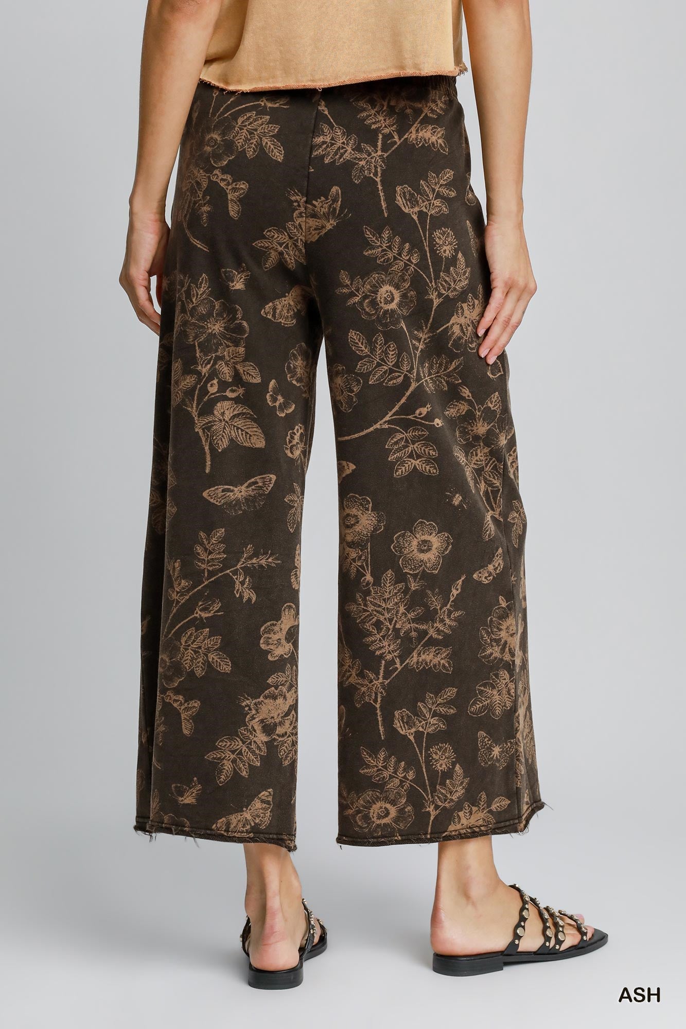 Cotton Blend Printed Pants