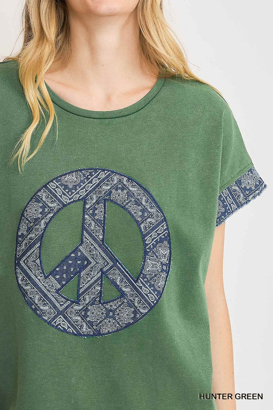 Mineral Washed Peace Sign Separates