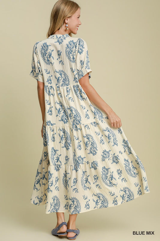 Tiered Textured Dress
