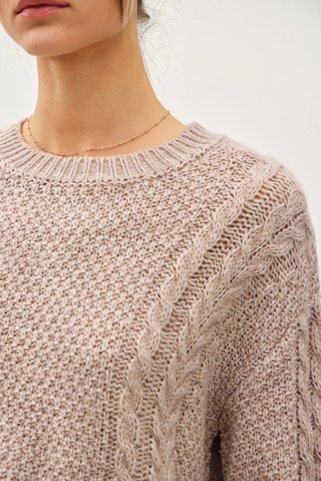 Chunky Cable Knit Sweater